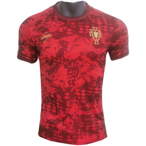 Mens Portugal Pre-Match Short Training Red Jersey 2024