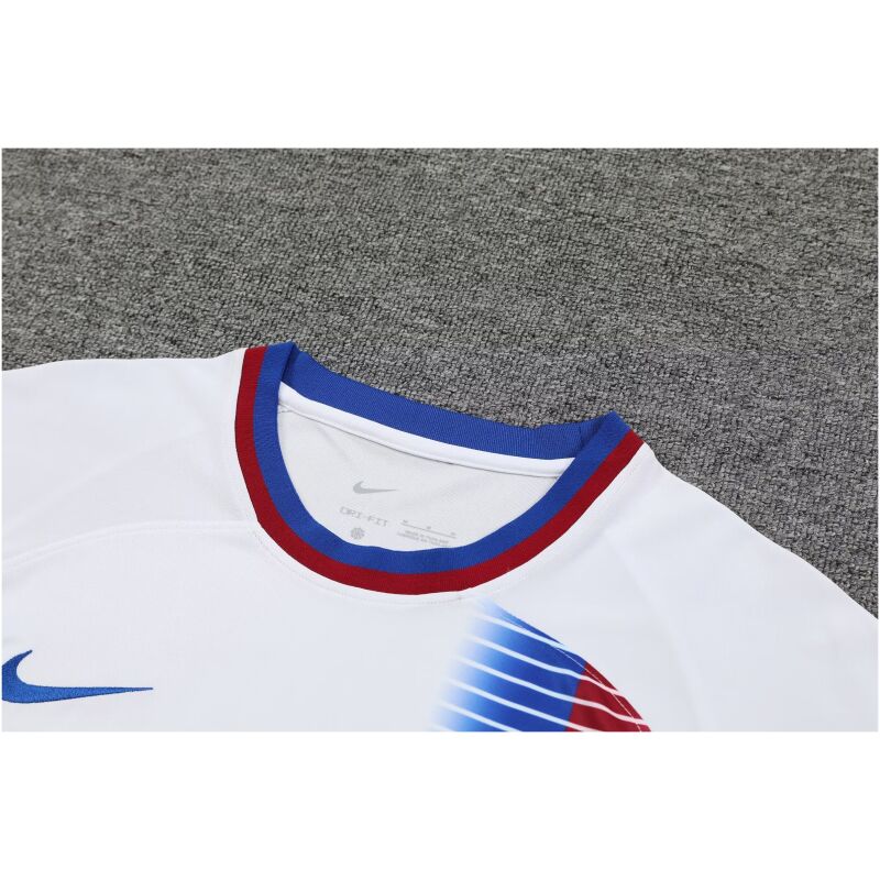 Mens Barcelona Short Training Suit White 2024/25