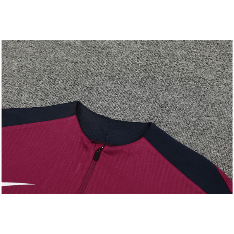 Mens England Training Suit Burgundy 2024