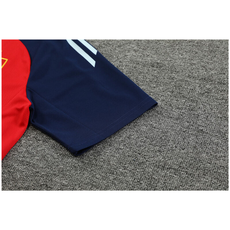 Mens Spain Short Training Suit Red 2024