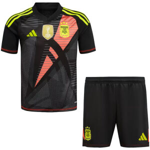 Kids Argentina Black Goalkeeper Jersey 2024