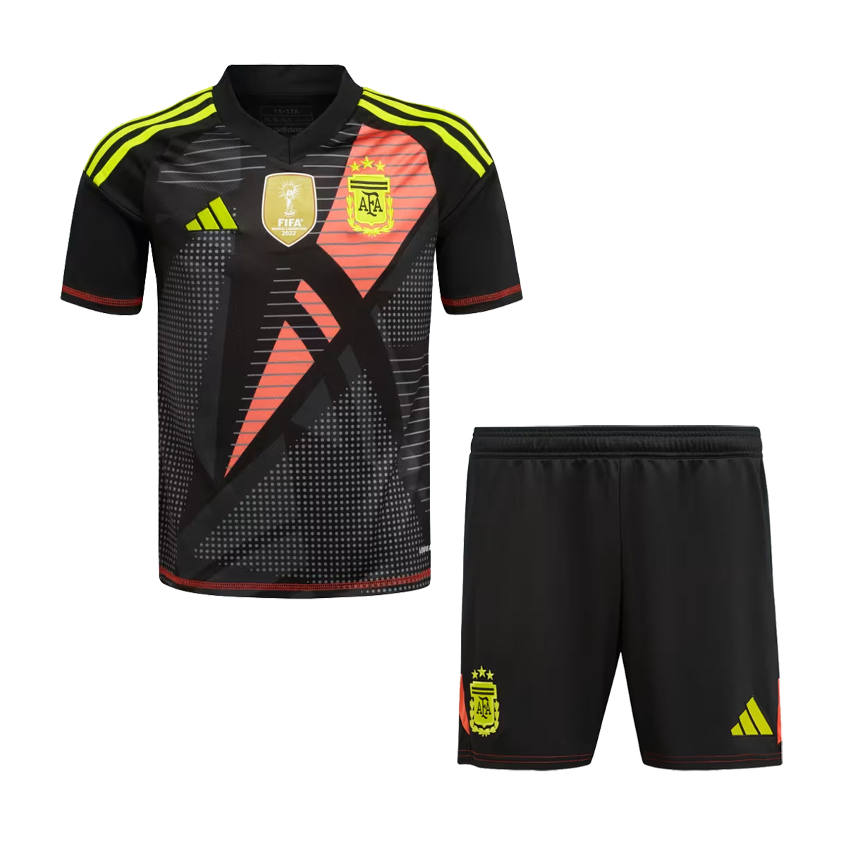 Kids Argentina Black Goalkeeper Jersey 2024