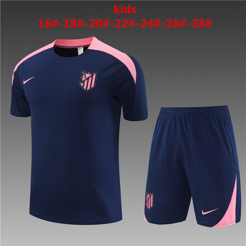 Kinder Atletico Madrid Kurzes Trainingsanzug Royal 2024/25