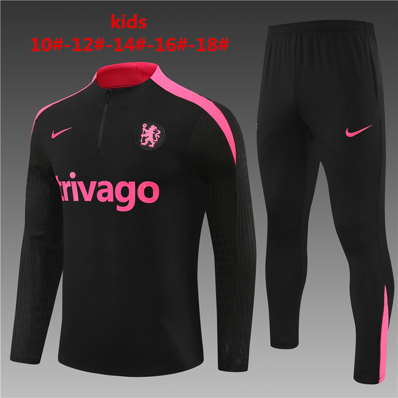 Kids Chelsea Training Suit Black 2024/25