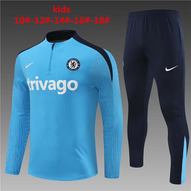 Kids Chelsea Training Suit Light Blue 2024/25