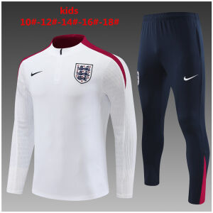 Kids England Training Suit White 2024