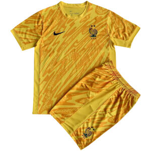 Kids France Yellow Goalkeeper Jersey 2024