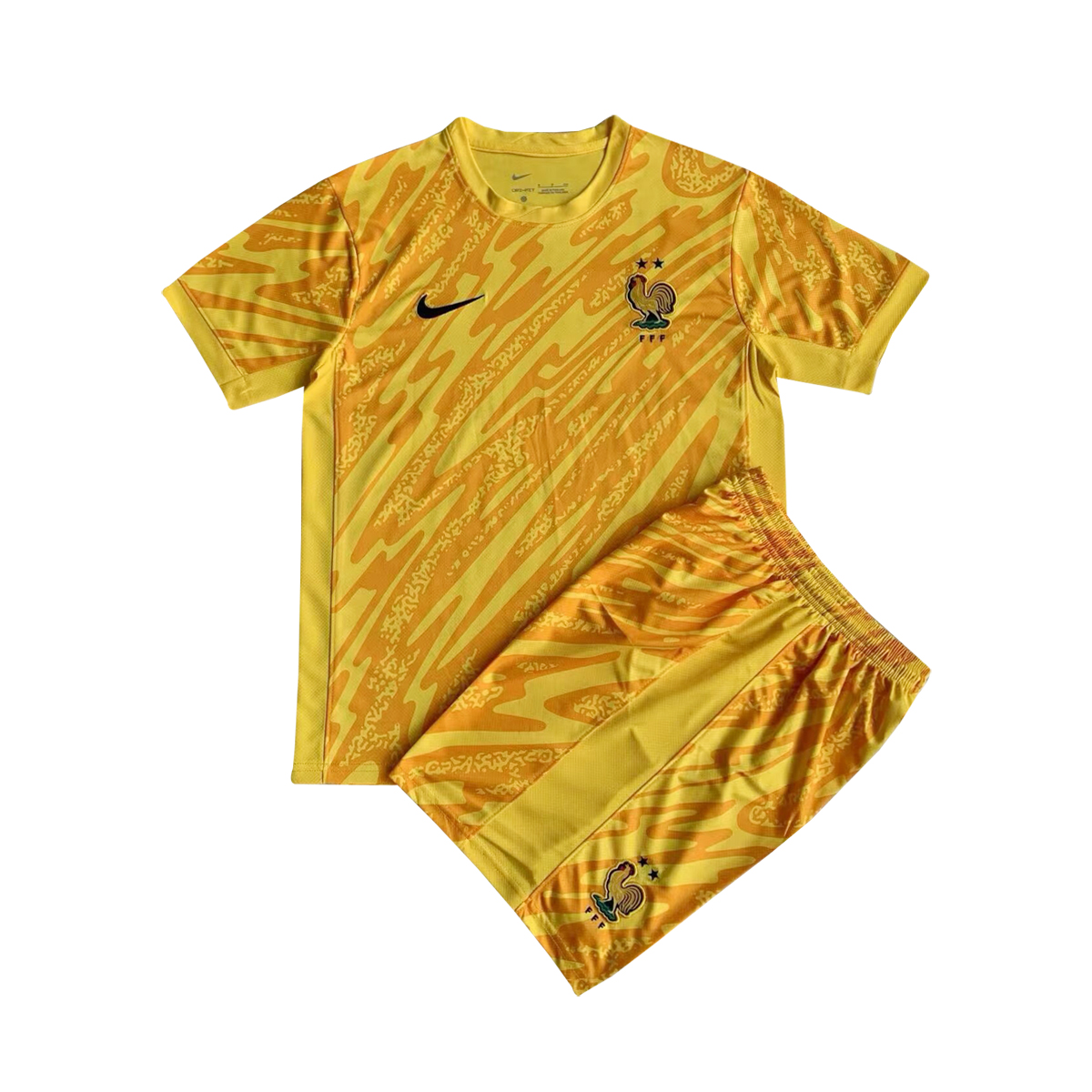 Kids France Yellow Goalkeeper Jersey 2024