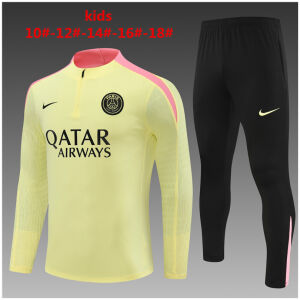 Kids PSG Training Suit Yellow 2024/25
