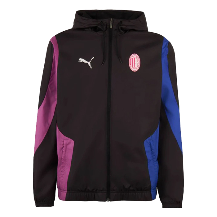 Mens AC Milan All Weather Windrunner Jacket Black 2024/25