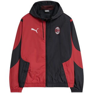 Mens AC Milan All Weather Windrunner Jacket Red-Black 2024/25