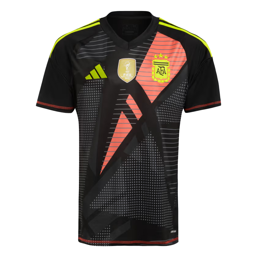 Mens Argentina Goalkeeper Black Jersey 2024