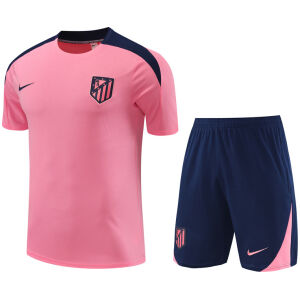 Mens Atletico Madrid Short Training Suit Pink 2024/25