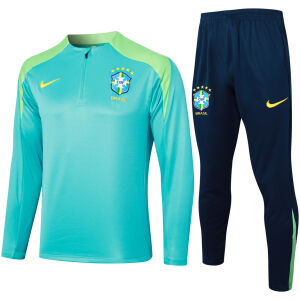 Mens Brazil Training Suit Green 2024