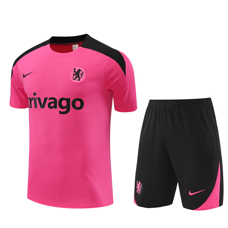 Mens Chelsea Short Training Suit Pink 2024/25
