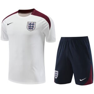 Mens England Short Training Suit White 2024