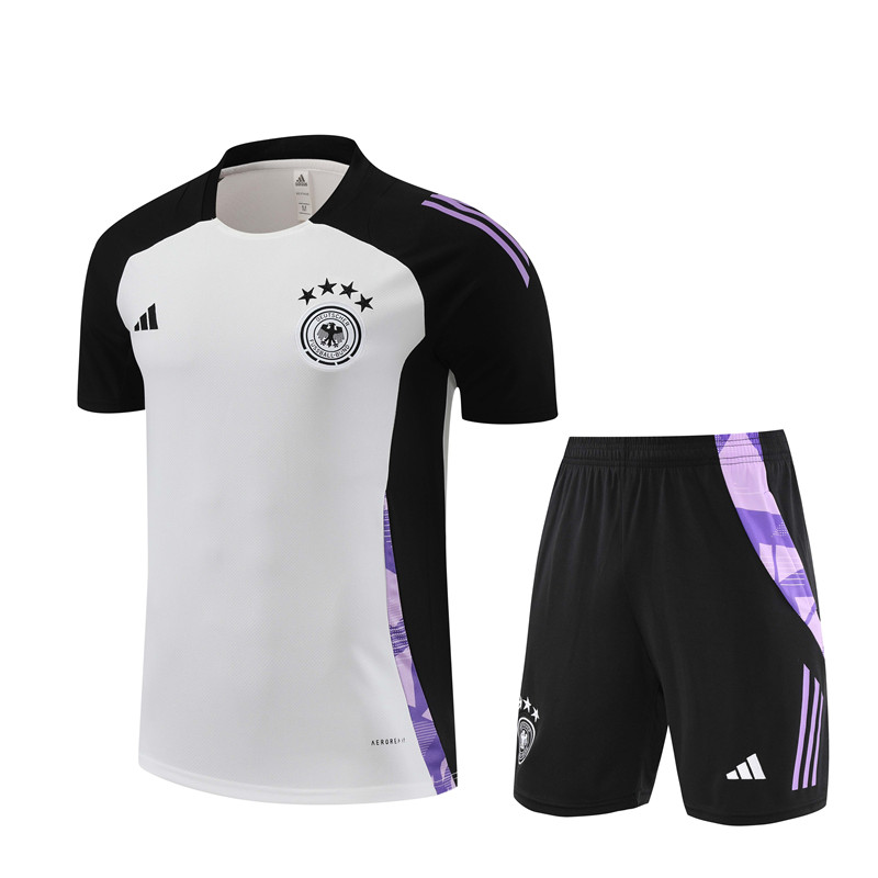 Mens Germany Short Training Suit White 2024