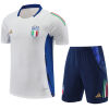 Mens Italy Short Training Suit White 2024
