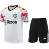 Mens Manchester United Short Training Suit White 2024/25