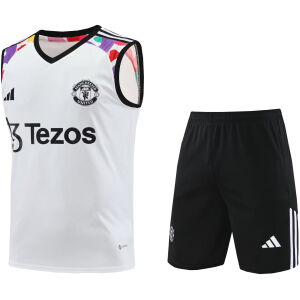 Mens Manchester United Singlet Suit White 2024/25