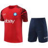 Mens Napoli Short Training Suit Red 2024/25