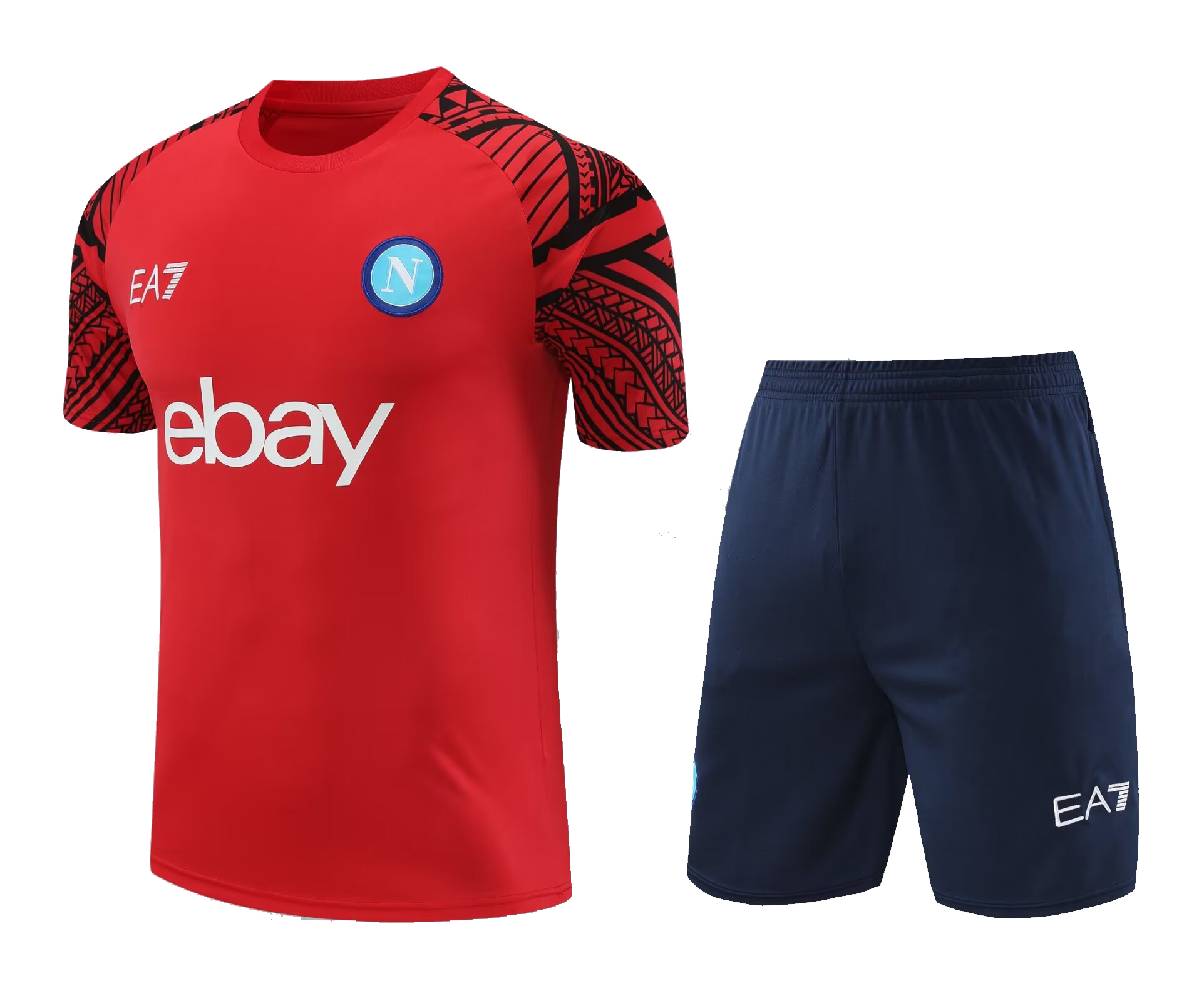 Mens Napoli Short Training Suit Red 2024/25