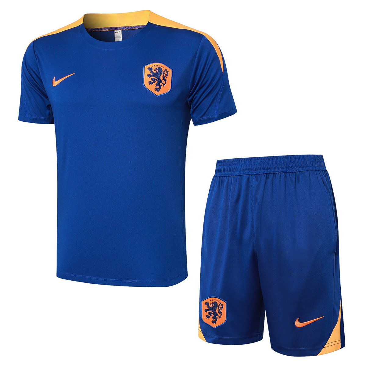 Mens Netherlands Short Training Suit Blue 2024