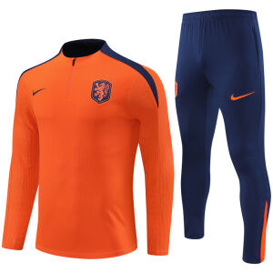 Mens Netherlands Training Suit Orange 2024