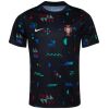Mens Portugal Pre-Match Short Training Black Jersey 2024
