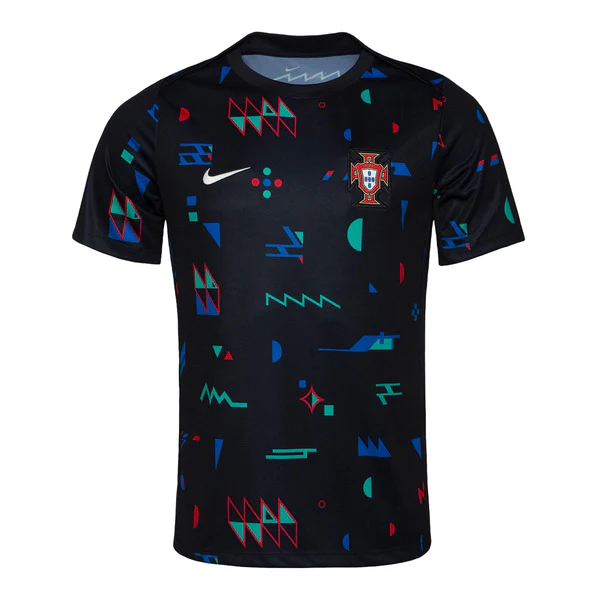 Mens Portugal Pre-Match Short Training Black Jersey 2024