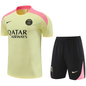 Mens PSG Short Training Suit Yellow 2024/25