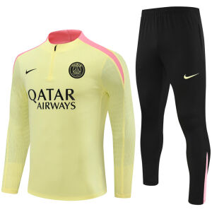 Mens PSG Training Suit Yellow 2024/25