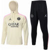 Mens PSG x Jordan Hoodie Sweatshirt + Pants Training Suit Apricot 2024/25
