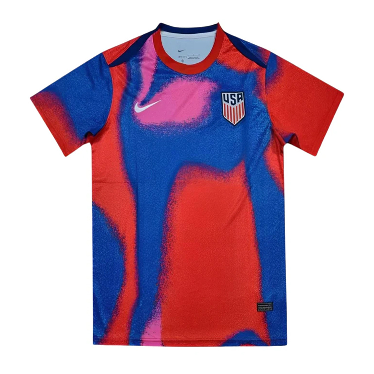Mens USA Short Training Blue-Red Jersey 2024