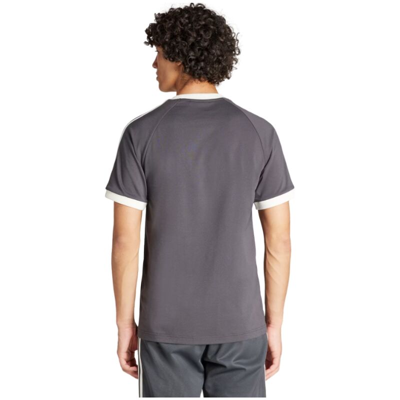 Mens Adidas Originals Germany Jersey 3 Stripes Pure Cotton Black Shirt 2024 – Match