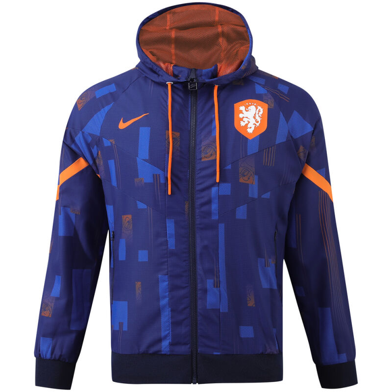 Mens Netherlands All Weather Windrunner Jacket Blue 2024