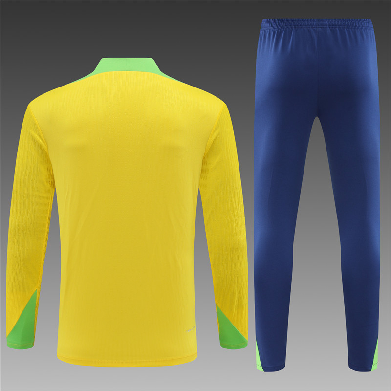 Kids Brazil Training Suit Yellow 2024