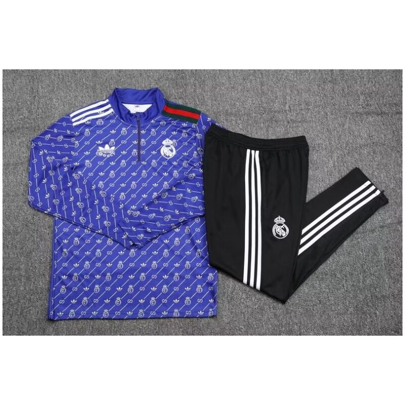 Mens Real Madrid Training Suit Purple 2024/25