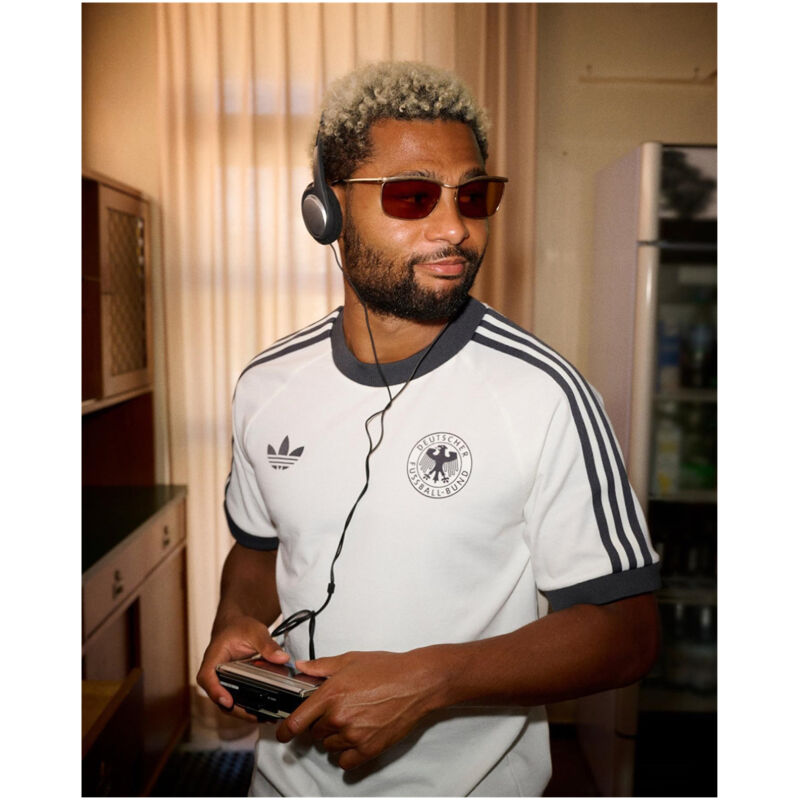 Mens Adidas Originals Germany Jersey 3 Stripes Pure Cotton White Shirt 2024 – Match