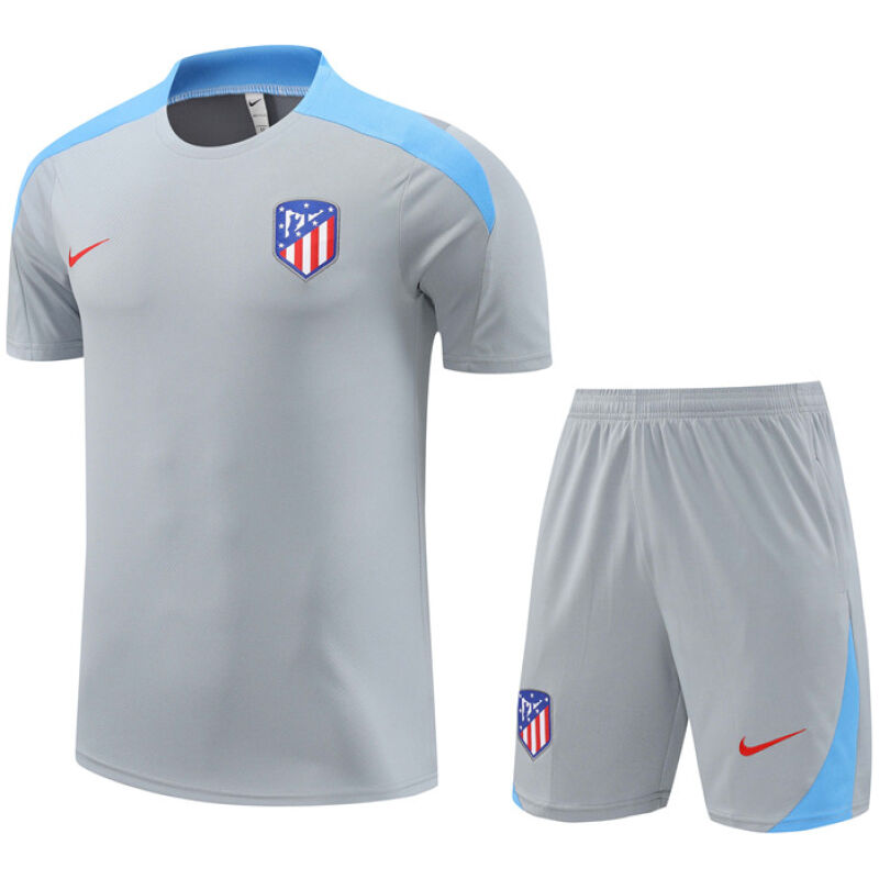 Mens Atletico Madrid Short Training Suit Grey 2024/25