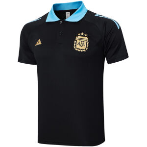 Mens Argentina Polo Shirt Black 2024