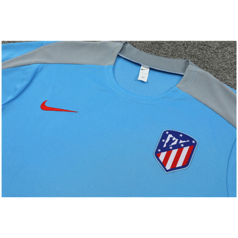 Mens Atletico Madrid Short Training Suit Light Blue 2024/25