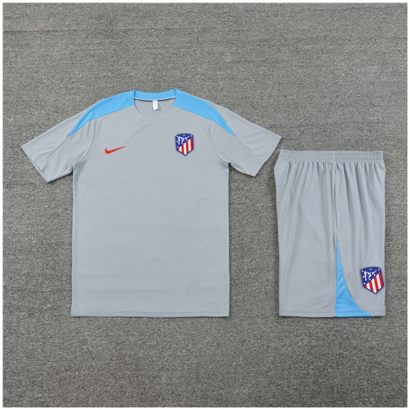 Kids Atletico Madrid Short Training Suit Grey 2024/25