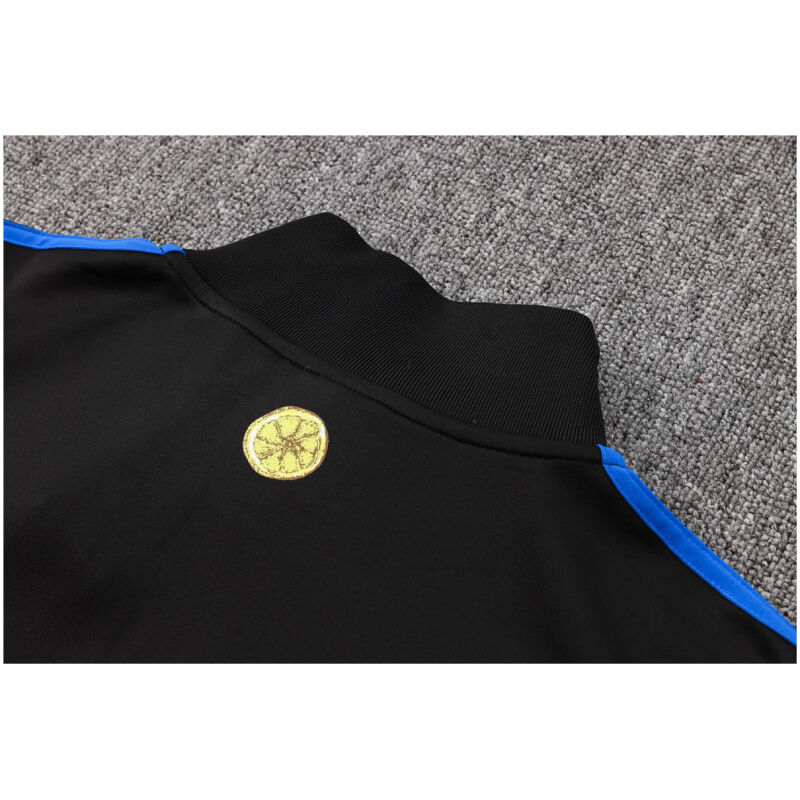 Mens Manchester United Jacket + Pants Training Suit Black 2024/25
