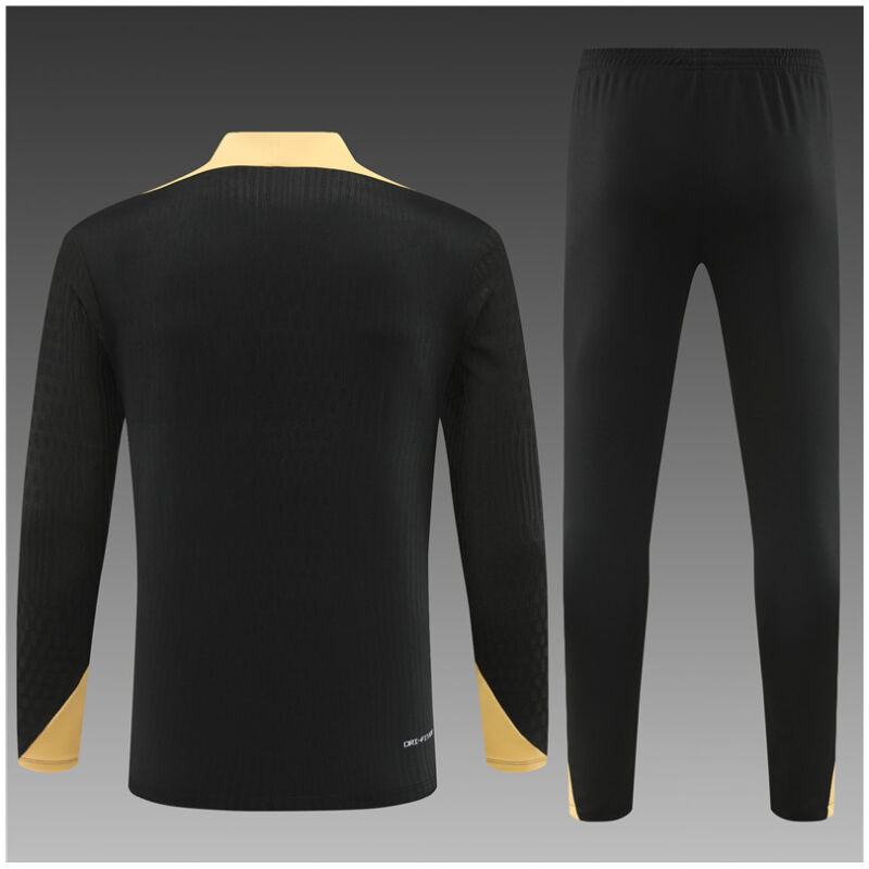 Kids PSG Training Suit Black – Gold 2024/25