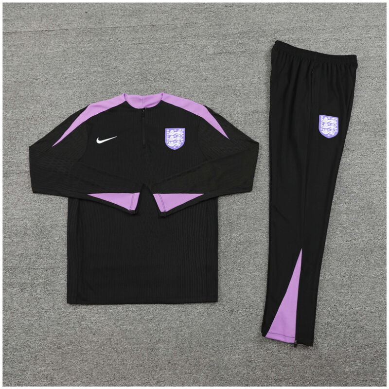 Mens England Training Suit Black 2024