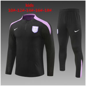 Kids England Training Suit Black 2024