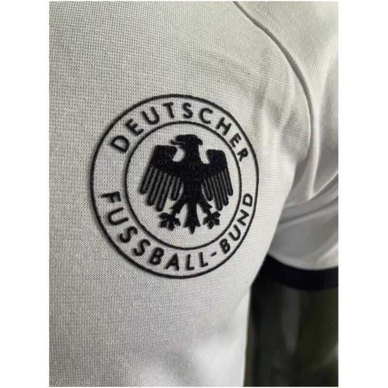 Mens Adidas Originals Germany Jersey 3 Stripes Pure Cotton White Shirt 2024 – Match