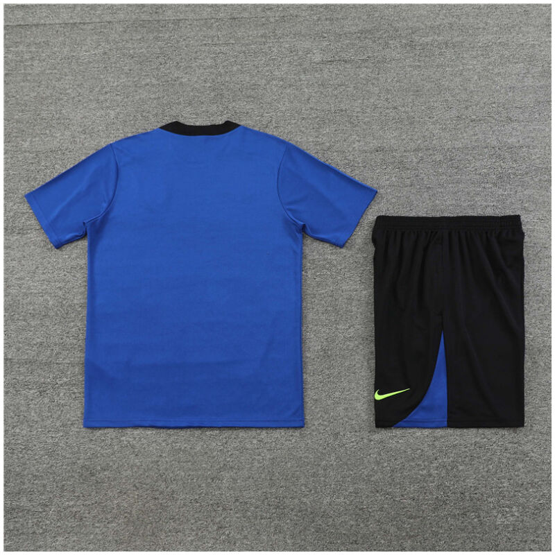 Kids Barcelona Short Training Suit Blue 2024/25