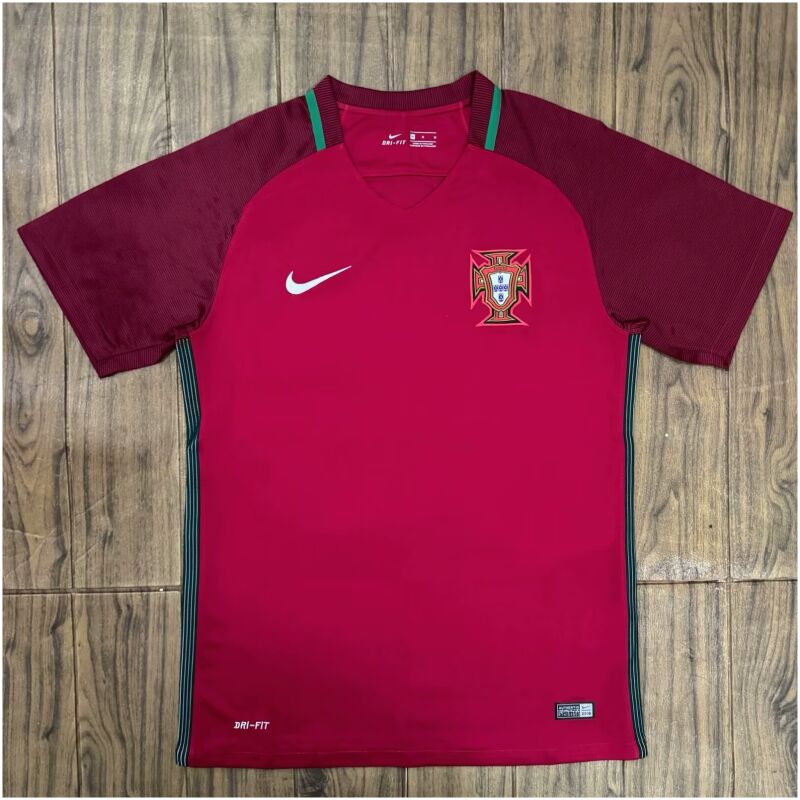 Mens Portugal Retro Home Jersey 2016